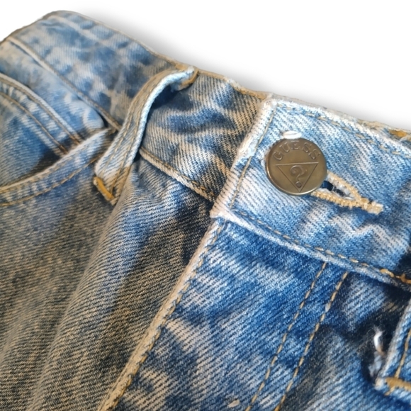 GUESS by Georges Marciano Vintage Denim Rare Ankle Zip Size 30 - Picture 11 of 16